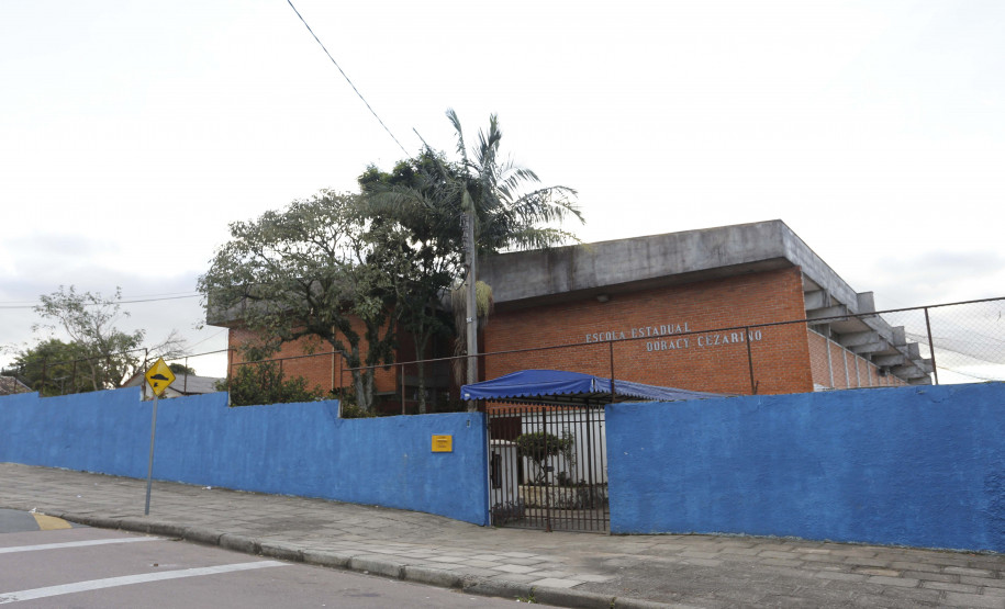 Colégio Estadual Doraci Cezarino. N/F: fachadaCuritiba, 06-06-19.Foto: Arnaldo Alves / ANPr.