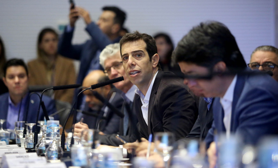 Governador Carlos Massa Ratinho Junior em reunião de secretáriado. Curitiba,24/09/2019 Foto:Jaelson Lucas / AEN