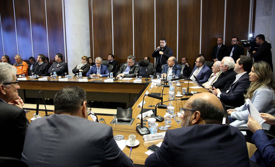 Governador Carlos Massa Ratinho Junior em reunião de secretáriado. Curitiba,24/09/2019 Foto:Jaelson Lucas / AEN