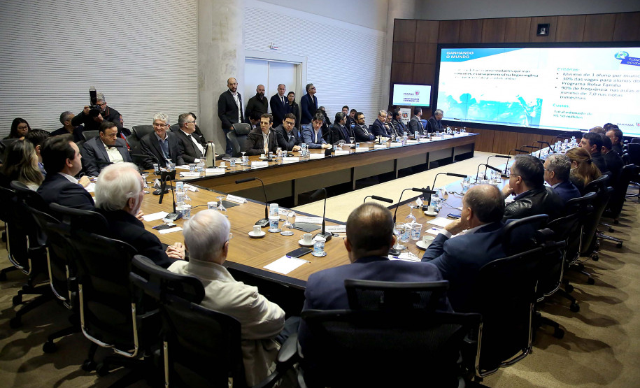 Governador Carlos Massa Ratinho Junior em reunião de secretáriado. Curitiba,24/09/2019 Foto:Jaelson Lucas / AEN