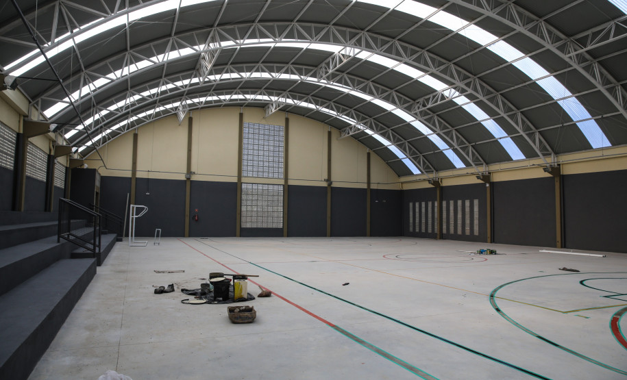 Obras do Colégio Estadual Ribeirão Grande no Jardim Paulista em Campina Grande do Sul. 30/09/2019 - Foto: Geraldo Bubniak/AEN