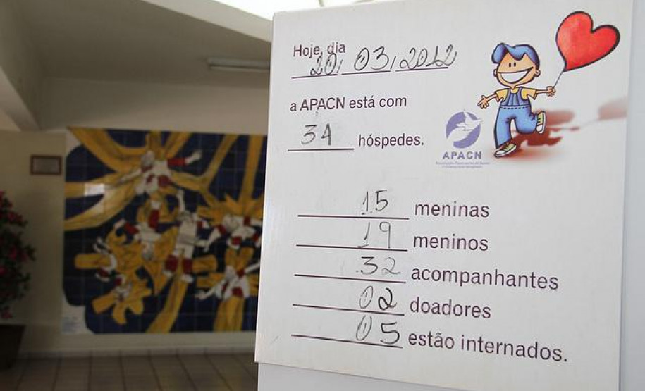 Crianças e jovens atendidos pela APACN em Curitiba recebem aulas de professores das secretarias municipal e estadual da Educação.