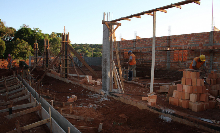 Obras no CEEP de Laranjeiras do Sul