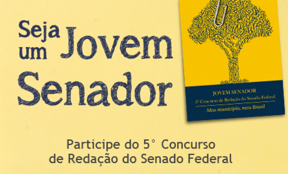 Projeto Jovem Senador está com inscrições abertas Projeto Jovem Senador está com inscrições abertas