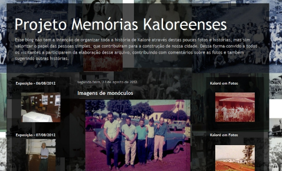 Alunos criam blog sobre memórias da cidade